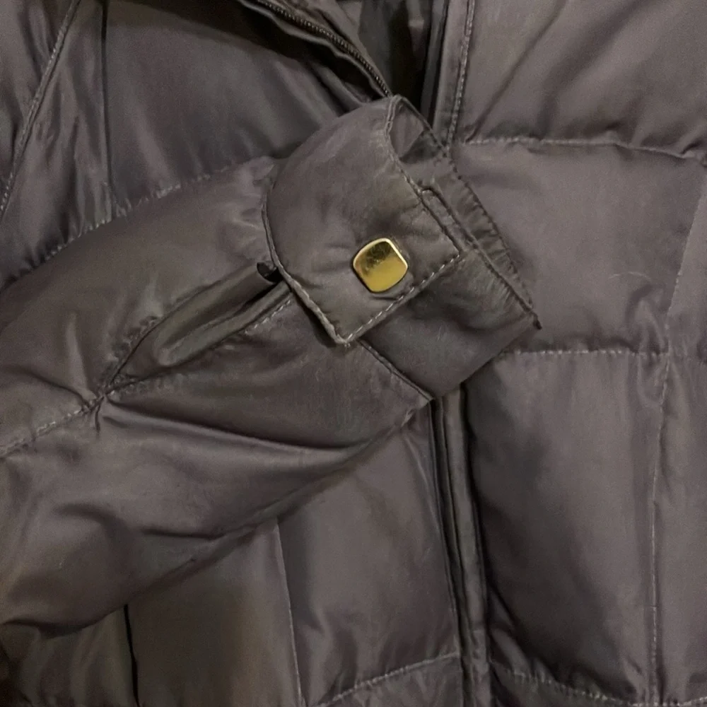 Larry Levine winter feather down puffer stadium coat women’s medium warm!!